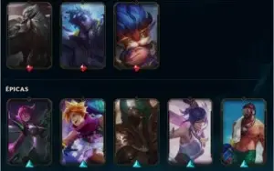 Conta LVL 105 - BRONZE 1 - 32 SKINS - 56 CAMPEÕES - 4 CROMAS