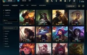 Conta ouro 1 com 140 Champs e 152 Skins