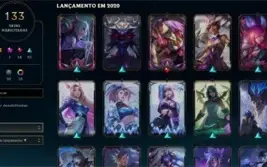 Conta com 133 Skins e 20k de EA (18 lendarias) (G4 mmr)