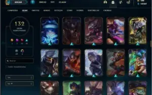Conta ouro 4 com TODOS os champs e 132 skins (1KK de Jarvan)