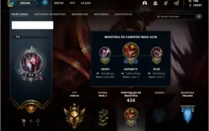 Conta ouro 4 com TODOS os champs e 132 skins (1KK de Jarvan)