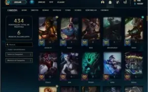 Conta ouro 4 com TODOS os champs e 132 skins (1KK de Jarvan)