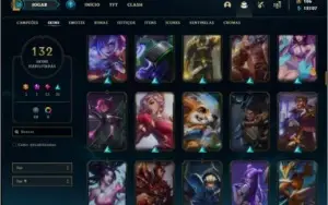 Conta ouro 4 com TODOS os champs e 132 skins (1KK de Jarvan)