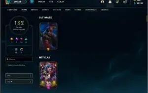 Conta ouro 4 com TODOS os champs e 132 skins (1KK de Jarvan)