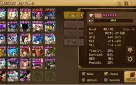 Conta com Dois LDs, 69 6 estrelas e 22 Nat 5