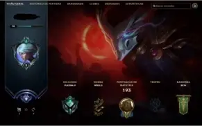 CONTA LEAGUE OF LEGENDS PLATINA 2