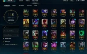 Conta de Lol platina 4
