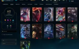 Conta LoL , Unranked, Com 62 Skins Para A Venda!