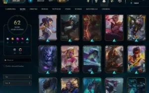 Conta LoL , Unranked, Com 62 Skins Para A Venda!