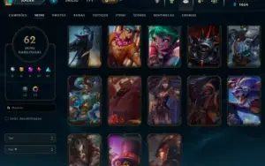 Conta LoL , Unranked, Com 62 Skins Para A Venda!