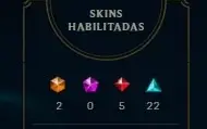 Conta League of legends D5 90SKINS 105 Campeões