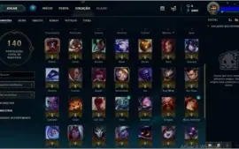 Conta main adc e sup barata com 75 campeões.
