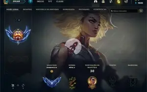 Conta Diamante 4 - Smurf LOL (league of legends) ELOMOON