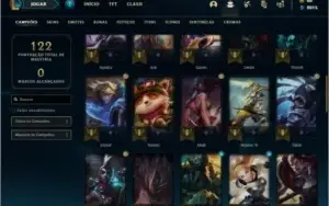 Conta ouro 3 com 17 skins e 53 champs