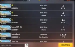 Conta de Free Fire - Level 69 Gemada com 44 salas
