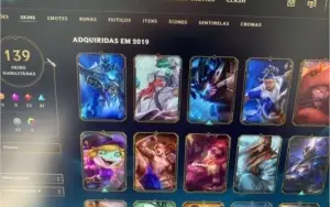 Conta prata 1 com mais de 130 skins