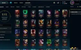 Conta de LOL//57 Skins//4 vitoriosas e 51k de IP