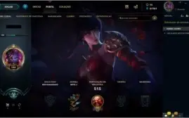 Conta de LOL//57 Skins//4 vitoriosas e 51k de IP