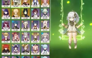 Nahida - Raiden - Kazuha - Yelan- Yae Miko - AR 55