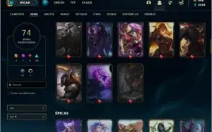 Conta ouro 1 com 100 champs, 74 skins +1 Prestigio (LEONA)