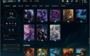 Conta ouro 1 com 100 champs, 74 skins +1 Prestigio (LEONA)
