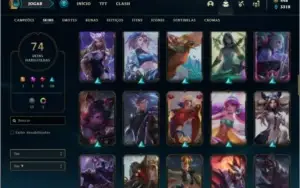 Conta ouro 1 com 100 champs, 74 skins +1 Prestigio (LEONA)