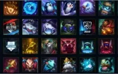 Conta lol, borda diamante, 187 skins