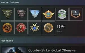 Vendo conta csgo Global lv20 GC com medalhas raras