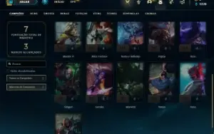 Conta Unranked com 21 Champs e 1 Skins + 7 Espolios
