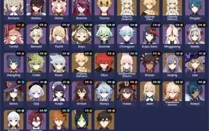 [AR56 13 5⭐] Ayaka + Cortadora +  Kokomi C2+HuTao+Kazuha+