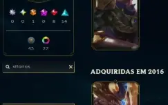 Conta 2014 mono Riven 103 mastery 144 skins todos champ +EA