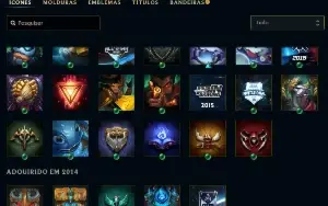 Conta 2014 mono Riven 103 mastery 144 skins todos champ +EA