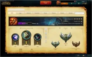 CONTA LOL LVL 18 + 8 CAMPEÕES + 3900 IP +2 skins