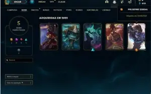 Conta bronze 1 com 25 Champs e 5 Skins -EMAIL NAO CONFIRMADO