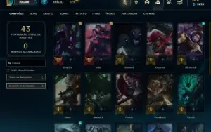 Esmeralda 4 com 21 Champs e 4 Skins + 30 Espolios
