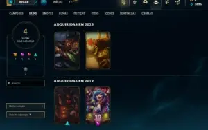Esmeralda 4 com 21 Champs e 4 Skins + 30 Espolios