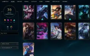 Conta ESM3 Flex/ Plati2 Solo duo 70 Skins/1950 RP