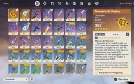 Genshin Diluc c2 + Zhongli + armas 5*