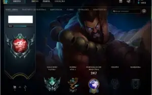 Conta league of legends/platina 1/ 45 skins