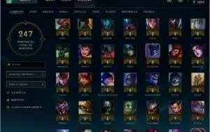 Conta league of legends/platina 1/ 45 skins