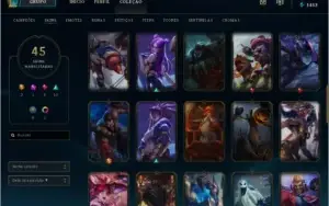 Conta league of legends/platina 1/ 45 skins