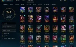 Conta league of legends/platina 1/ 45 skins