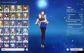 Yelan+bis,Lyney+bis,Shogun Raiden,Kokomi,Nahida,Kazuha,Navia