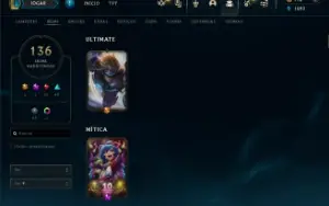 conta de lol mestre 300 pts
