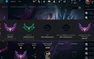 conta de lol mestre 300 pts