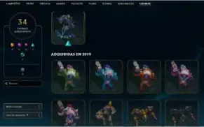 VENDO CONTA DE LOL  • 309 SKINS • TODOS OS CAMPEÕES