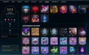 VENDO CONTA DE LOL  • 309 SKINS • TODOS OS CAMPEÕES