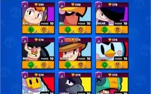Conta Brawl Stars 25k trof - 45/45 brawlers (todos full)