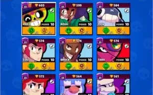 Conta Brawl Stars 25k trof - 45/45 brawlers (todos full)