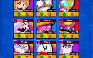 Conta Brawl Stars 25k trof - 45/45 brawlers (todos full)